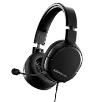 SteelSeries 아크티스 게이밍 헤드셋 분리형 클리어캐스트 마이크 경량 스틸 강화 헤드밴드 PC PS4 Xbox Nintendo Switch 및 Lite 모바일용