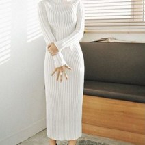 엄마돌원피스 니트 피로연 빅사이즈 롱 트위드 원피스 겨울 웨딩촬영 복장 크리스마스 연말 커플룩 복장