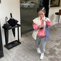 유아 초등 여아 남아 돌아기 남매 경량 누빔 패딩조끼 베스트 크림색 아이보리