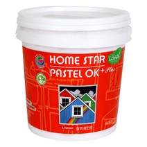 삼화페인트 홈스타파스텔 OK+반광 1L 다용도친환경페인트 방문가구용페인트, 화이트와인색