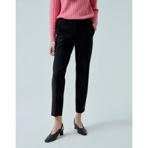 헤지스 여성 22FW 블랙 단색 배기핏팬츠 HSPA2D792BK