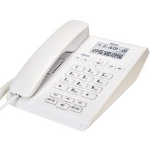 유무선전화기 가정용 유선전화 발신자표시 업무용 고정 상업 앉는, T13-CORD108 화이트 무배터리원터치 홀