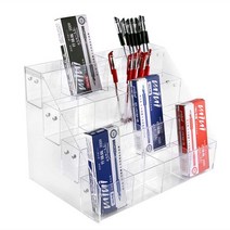 펜 진열대 계단식 진열 펜 대형 필기구 진열대 문구점, 상세 페이지 참고, 3층 15칸