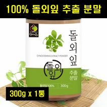 돌외잎 추출 분말 돌외 추출물 가루 파우더 돌외차 밀폐용기 100% 100프로 100퍼센트 300g 1통