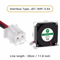 3D프린터부품 터빈 팬 5V 12V 24V 40mm * 4010 DC 터보 베어링 송풍기 Creality CR-10 Ender 3 Kit 3D 프린, 04 4010 5V With Tuyere