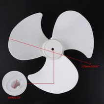 배기팬 환기팬 송풍기 부품 큰바람 11 인치 플라스틱 팬 블레이드 3 잎 스탠드/테이블 Fanner 액세서리, 한개옵션0