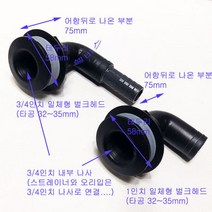 일체형 벌크헤드 구형 3/4인치 1인치 벌크 헤드