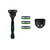 [헤드케이스 증정] 도루코 페이스6 6중날 면도기 + 면도날 4개(장착날포함), 1세트