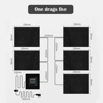 충전식찜질기 허리찜질기 온열돔 온열복대 배찜질팩USB 의류 히터 패드 3 기어 온도 조절 8 In 1 전기 난, 04 5 in 1