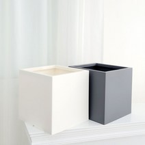 고강도 플라스틱 사각 화분 2호 30xcm, 2호 화이트 30x30x30cm