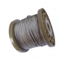 100 미터 0.6/0.8/1/1.2/1.5mm 2mm 304 스테인레스 스틸 연선 베어 로프 리프팅 케이블 라인 녹슬지 않는 7x7 구조, [01] diameter 1mm, 01 diameter 1mm