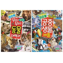 글송이 최강왕 무시무시놀라운동물대백과+공중생물배틀(전2권)세트 (최강왕16-17)