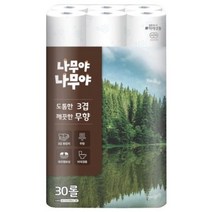 미래생활 잘풀리는집 나무야 나무야 도톰한 3겹 깨끗한 무향 30롤 27M 1팩