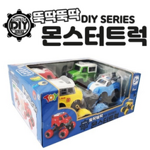 JY완구 뚝딱뚝딱 DIY 몬스터 트럭세트(4PCS), 혼합색상