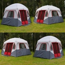 레드 투룸 12인용텐트 초대형텐트 장박용텐트 큰텐트 10인용텐트