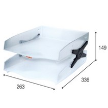 알파(ALPHA) 네오서류받침 2단 W263xD336xH149mm, 상세설명 참조, [4022410]스모키