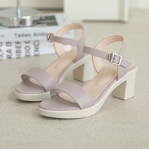 [분홍코끼리]Vol.2 감동착화 가보시 통굽샌들_7cm_심플