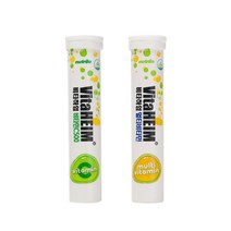 비타하임 발포비타민C 레몬 20정*4개 + 멀티비타민 오렌지 비타민C 멀티비타민, 1개, 발포비타민C500 4개 + 멀티비타민 4개