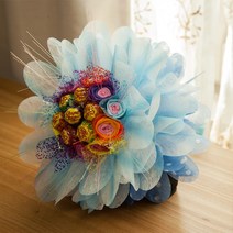 졸업 입학식 토끼볼펜츄파춥스 사탕부케 꽃다발 빼빼로데이 크리스마스 화이트데이선물, 13. 츄파춥스 (블루)