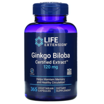 라이프 익스텐션 은행 추출물 120mg 식물성 365캡슐, 365개, 1개, 365개
