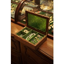 돌반지 보관함 목걸이 귀걸이 악세사리함 원목 보석함