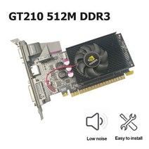 그래픽카드 비디오 gt210 512m ddr3 64bit 컴퓨터 hdmi 호환 vga dvi 올인원 데스크탑 데스크탑 컴퓨터 액세서리