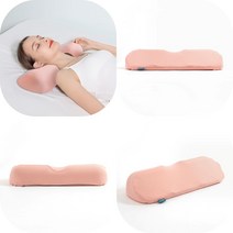 마트498 메모리폼 일자 경추베개(핑크) 코골이 마약베개 낮잠 옆잠베개 목통증베개 라텍스 푹신한 숙면 잠잘오는