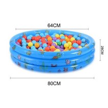 풀장 수영장 어린이 풍선 실내 야외 PVC 휴대용 물 놀이 Crocks 아기 분지 욕조-26, blue A