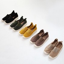 임산부 슬립온 천연소가죽 발볼넓은 중학생 심플학생