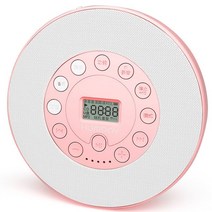 CD플레이어 미니 휴대용 CD 워크맨 MP3 음악 앨범, 3.분홍색