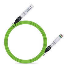 1 SFP+ 트위낵스 케이블 직접 연결 구리DAC 패시브 1.5m4.92피트 시스코 SFP-H1B-CU1.5M 머라키Meraki 유비쿼티 미크로틱 인텔 포티넷 넷기어 D-Link, Green 1 Pack_2m