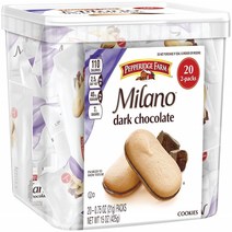 Pepperidge Farm 페퍼리지팜 밀라노 다크 초콜릿 쿠키 멀티팩 15 oz(425g), 1통