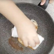 스텐 후라이팬 세척 탄냄비 닦는법 냄비탄거제거 광파오븐 청소 말끄미항균 라이트극세사 행주