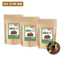 국산 고구마 가루 분말 600g 선식, 200g x 3개입 (600g)