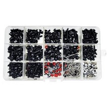 500PCS 나사 세트 110 HSP Traxxas TRX4 TRX6 Tamiya CFX MST Kyosho D90 Scx10 축 D110 RC 자동차 부품