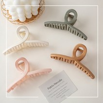 쥬쥬핑크 꼬임 무광 올림머리 집게핀 톤다운 10컬러 헤어집게핀 빅사이즈