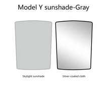 테슬라 모델 3 차양 모드 Y 지붕 그늘 태양 보호 액세서리 선 루프 윈드 실드 스카이 라이트, [06] Model Y gray