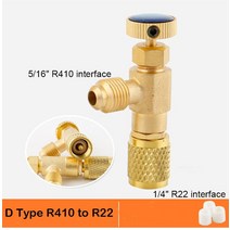 R22/R410 냉동 충전 어댑터 액체 추가 액세서리 제어 홈 안전 밸브 서비스 용 냉동 공구