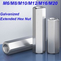 캡 머리접시 너트 볼트 M6 M8 M10 M12 M16 M20 304 육각 더블 패스 스터드 확장 너트 피팅 원통형 스크류 캡 절연 포스트 지지, 6Angle M6x10x20mm
