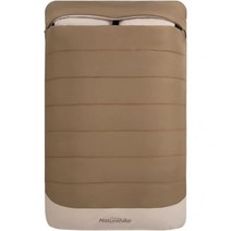 배낭 여행 캠핑 또는 하이킹을 위한 Naturehike 더블 침낭 퀸 사이즈 XL! 추운, Brown