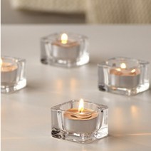 이케아 신리그 연말 파티용 미니향초 30개입 방향제 소품 소이캔들 인테리어 왁스캔들, 색상, 그린