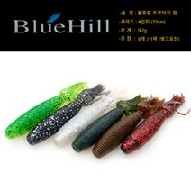 블루힐 트로이 이카 웜 4인치/배스웜/루어/소프트, D-4