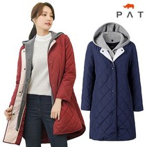 PAT 후드 탈착형 롱 패딩 점퍼