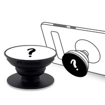 디자인깡패 DIY 주문제작 스마트톡 그립톡 하트 거치대, 1개, 하트凹형 + 강철 원형판(화이트)