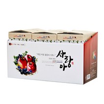 사랑아 아로니아 원액 사과 즙 국내산 무농약 착즙 액기스 80ml x 30포
