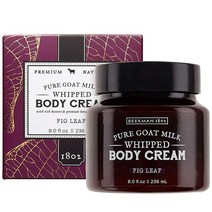 Beekman 비크만 민감 건성 피부용 로즈 고트 밀크 휩피드 바디 크림 227g Rose Apothecary, Fig Leaf