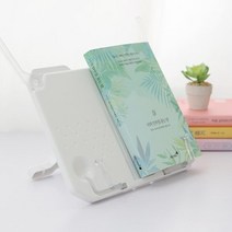 화이트 휴대용 접이식 미니 독서대 독서실독서대 독서거치대