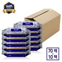 템포 프리미엄 물티슈 70매*10팩 캡형 x 1 박스