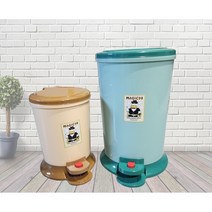매직페달휴지통 7L 10L 20L 스텝페달휴지통 가정용 종량제휴지통, 20L용, 그린