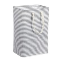 더자카 접이식 패브릭 대용량 다용도 빨래 바구니 72L, 그레이